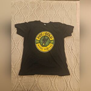 Alstyle Black Ultimate  Pot Of Gold Band T-Shirt
